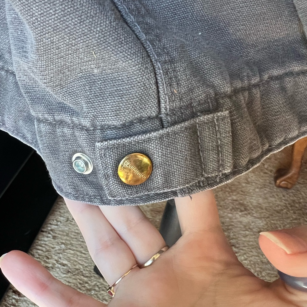 Carhartt J97 Detroit Jacket in the color Gravel (GVL), manufactured in June 2006 - Picture 16 of 17